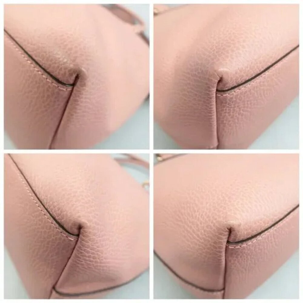 Authentic Gucci Soho Dome Satchel Pink Leather Crossbody Shoulder Bag Luxury Bag - Picture 7 of 13